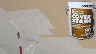 Zinsser COVER STAIN PRIMER Sealer and STAIN KILLER #popcorn #ceiling