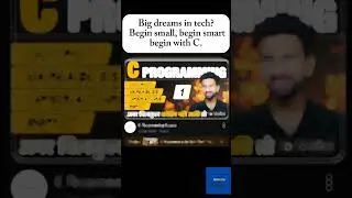 🚀BEGIN YOUR TECH JOURNEY WITH C LANGUAGE 🔥 #coding #ai #freshers