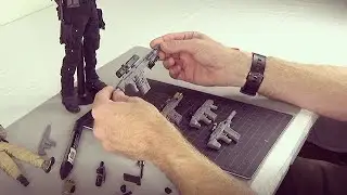 Introducing 1/6 scale BlackOpsToys Original Futuristic action figure Weapon Sets (3D series Part 1)