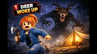 FIRST Time in 99 Nights in the Forest (Roblox)&hellip; The Deer WOKE UP and GOT ME FAST💀