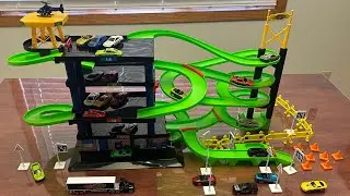 Игровой набор &laquo;Многоуровневый паркинг Fast Lane&raquo; &mdash; распаковка, демонстрация и обзор.
