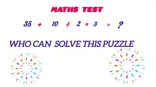 maths Puzzle | who can solve this Puzzle