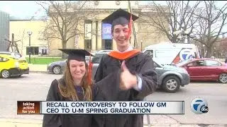 Recall controversy to follow GM CEO to U-M Spring Graduation