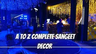 Most beautiful sangeet decor & complete sangeet a to z setup #decoration #dance @pushkara resort