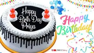 Happy Birthday Priya | Birthday Name Wish | #happybirthdaystatus | Priya Birthday Special Song
