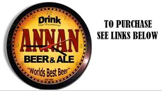 ANNAN BEER ALE WALL CLOCK