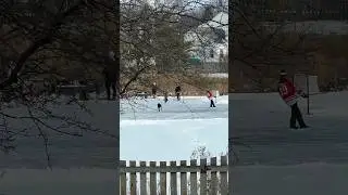 Frozen playground | Ice warriors in action ❄️ #IceHockey #OnTheIce #IceGames #WinterFun #IceSports
