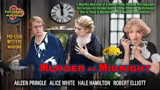 Murder at Midnight (1931) &mdash; Pre-Code Mystery Thriller / Aileen Pringle, Alice White, Hale Hamilton