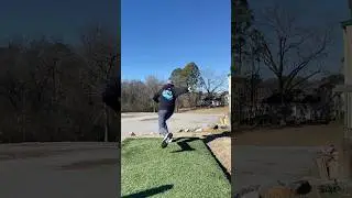 Human Beyblade - #discgolf #slowmotion #liluzivert