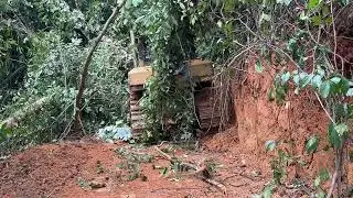 The D6R XL Bulldozer Action Conquers Difficult Mountain Terrain