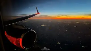 RB211 Engine Power Takeoff & Landing  United Boeing 757-300  Houston to Chicago  LiveATC 4K60FPS