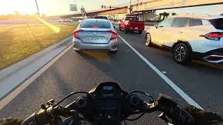 Harley FXDR 114 - POV Ride to Planet Fitness | Golden Hour | Wesley Chapel, Florida