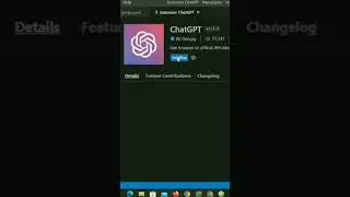 Chat Gpt extension in vs code | 