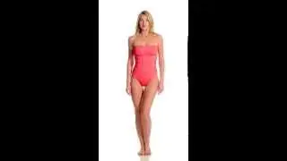 Kenneth Cole Reaction Ruffle-Licious Banded One Piece | SwimOutlet.com