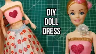 Diy Doll Dress With Mask | Waste Disposable Mask Dress | Doll 👗 | Barbie 👗