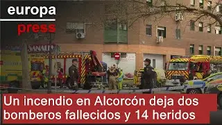 Un incendio en Alcorcón deja dos bomberos fallecidos y 14 heridos