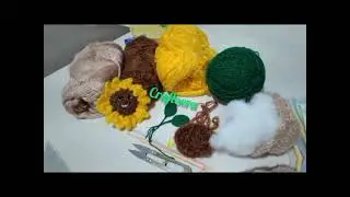 Crochet Sunflower Pot 🌻 #Crochet #Sunflower #craft #crocheting #ideas #ordernow #orderonline #gift