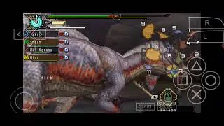 Playing Monster Hunter Portable 3 with @RavenCrauss 