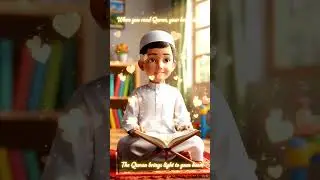 When You Read Quran, Your Heart Shines 🌸 | Islamic Kids Short | Quran Light Animation