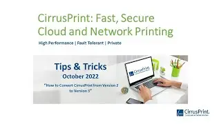 Tips and Tricks for Oct 2022: 