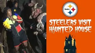 Steelers players SPOOKED at Haunted House, try to escape by finding hidden Terrible Towels