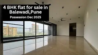 4 BHK flat for sale in Balewadi || Carpet 1850 sqft || Possession Dec 2025 || Higher Floor Available