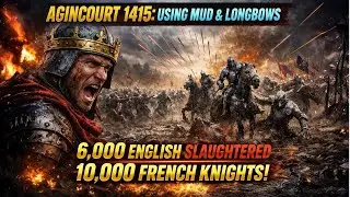 Agincourt 1415: Using Mud and Longbows, 6,000 English Shattered French Chivalry |History for Sleep|