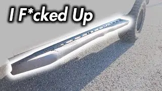 Messed up the Running Board on my 2016 4Runner - Lets talk about ROCK SLIDERS