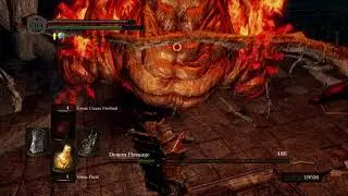 Dark Souls: Remastered - Demon Ruins: Demon Firesage Bossfight Solo, Demon Catalyst (2018)