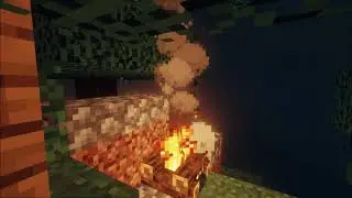 Minecraft Ambient: Rainy thunder night. 1 Hour.