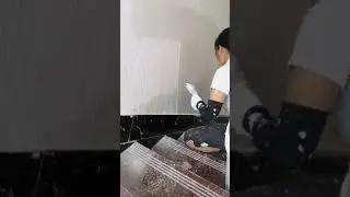 How to Prepare Tiles Wall ,​ Wall paint​ Fast & Beauty part 290