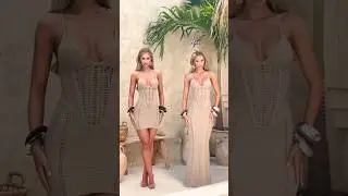 Mini VS Maxi🥀Our Perfect XANTHE Dresses in Neutral Beige Hue✨ #fashion #model #style #outfit #shorts