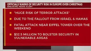 Warnings of security risks in Europe over holidays