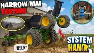 😱finally bulldozer me double tyre dal diye 🤬||Harrow testing on rx 60 👍🏻😱