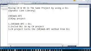 Mixing C# & VB In The Same Project by using a DLL (Dynamic Link Library)