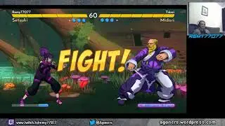 Remy77077 (Setsuki) vs Tidazi (Midori) - Fantasy Strike Casual Match