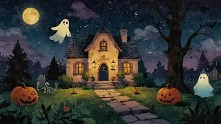 👻 Ghosts with good music taste and vintage Halloween ambience