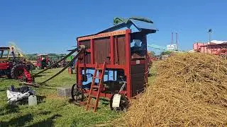 Deutz Stationary Engine and Garvie Threshing Mill at the National Ploughing Championships
