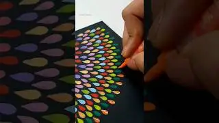 Mandala art with Brush pens | She Draws | #shorts