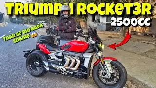 2500 CC Triumph Rocket 3R Review in Hindi | New 2025 Triumph Rocket 3R Walkaround