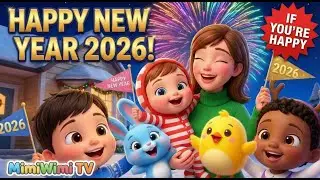 Happy New Year 2026 Song! 🎆 If You're Happy and You Know It Dance Remix | Brain Break