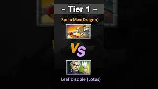 SpearMan vs Leaf Disciple Dragon VS Lotus Peasant Fight Battle Realms