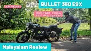 Bullet 350 ESX Bs6 2020 | Malayalam Review | Royal Enfield | JET Black | AJK Vlogs