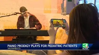 After recovering from brain inflammation, piano-playing teen performs for Sutter Medical patients
