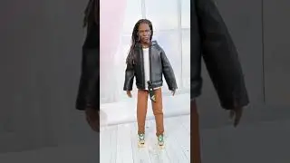 Ken doll outfit leather jacket  