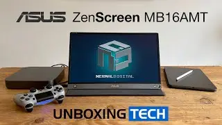 Unboxing the ASUS Zenscreen Touch MB16AMT with MAC iPad Pro PS4 Switch Video