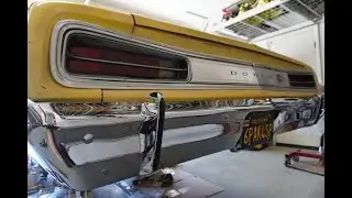 Выпрямленный и заново хромированный бампер на SUPER BEE 1970 года
