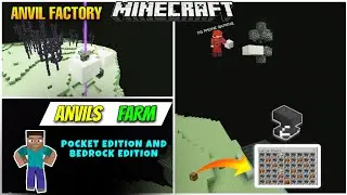 I MADE ANVIL FACTORY FARM IN MINECRAFT | BEDROCK, POCKET |HINDI