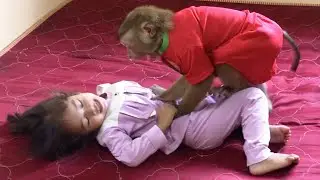 Little Jason Lift To Tell Satya Stop Kiss Mom While Playing