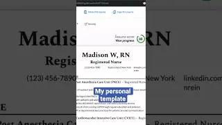 Make A KILLER Nurse Resume! #studentnurse #nurse #newgradnurse